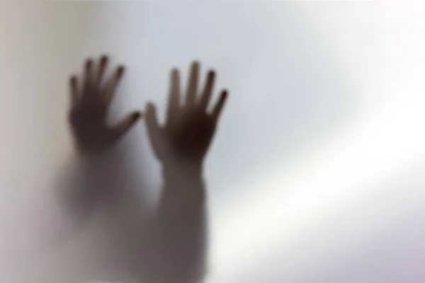 Image Out Focus Transparent Transparent Fabric Shadows Ghost Ghost — Stock Photo, Image