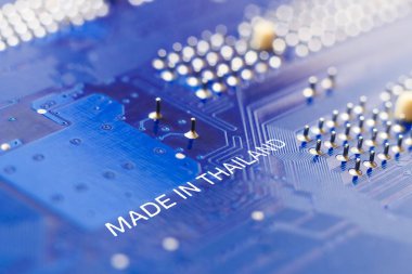 anakart. Tayland'da yapılan yazıt Kapat üzerinde