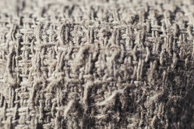 doku. çuval bezi yakın çekim. Türdeş olmayan. kesim sığ derinliği. Orada tonlama.