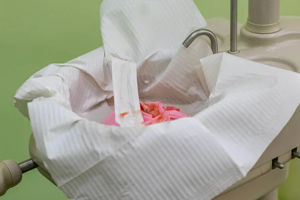 Dental Office Saliva Blood Sink Close — Stock Photo, Image