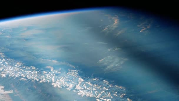 安第斯山脉来自太空 是世界上最长的大陆山脉 Nasa 提供的这个图像的元素 全高清 — 图库视频影像
