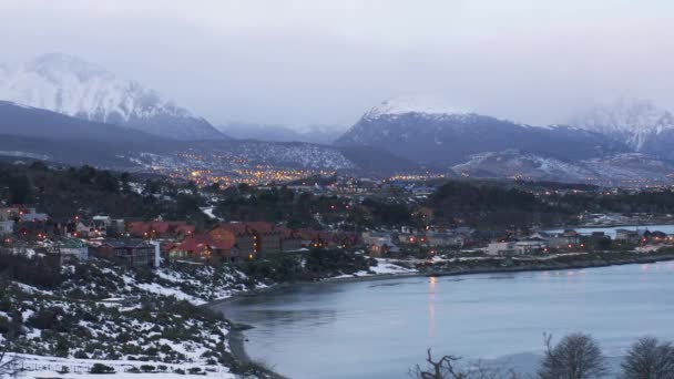 Ushuaia Den Sydligaste Staden Världen Argentina — Stockvideo