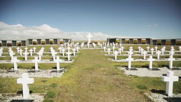 Cimetière Militaire Argentin Darwin Îles Malouines Islas Malvinas — Video