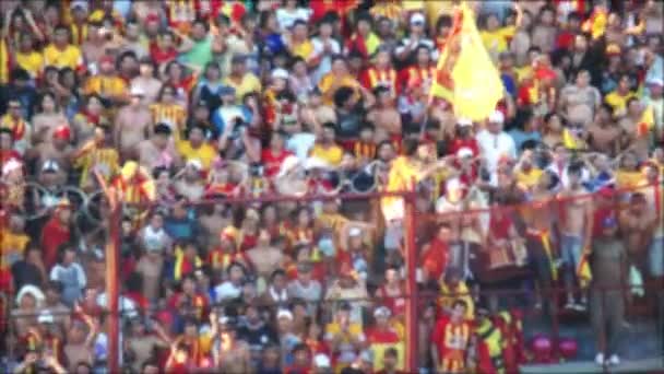 Crowd Blurred People Soccer Stadium Argentina — Stock Video