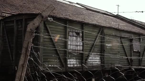 Old Abandoned Train Wagon Filmed Buenos Aires Argentina Full — Stock Video