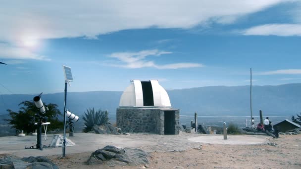 Астрономическая Обсерватория Ампимпы Тукуман Аргентина — стоковое видео
