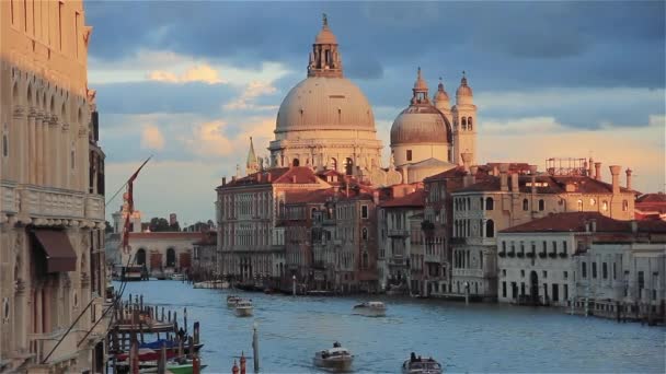 Венецианский Канал Италия — стоковое видео