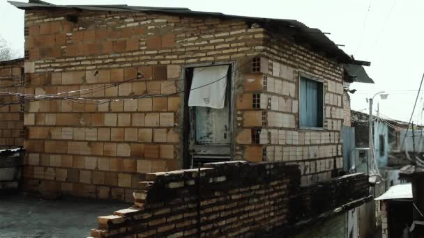 Slummen Hus Asunción Paraguay — Stockvideo