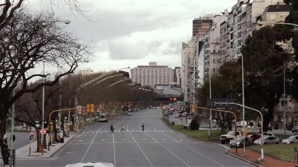 Trafik Buenos Aires Argentina — Stockvideo