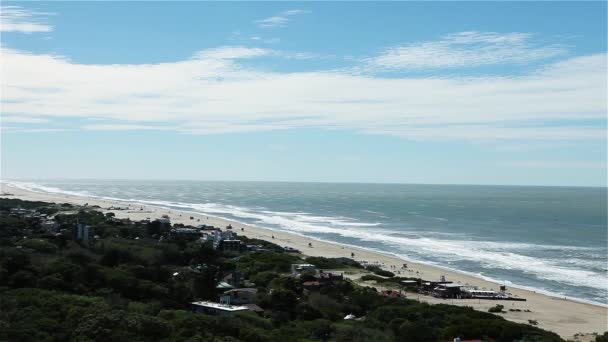 Playa Villa Gesell Argentina — Vídeos de Stock