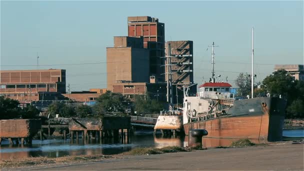 Río Riachuelo Buenos Aires Argentina — Vídeos de Stock