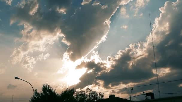 Céu Dramático Nuvens Time Lapse — Vídeo de Stock