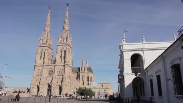 Basilica Our Lady Lujan Buenos Aires Argentina — Stock video