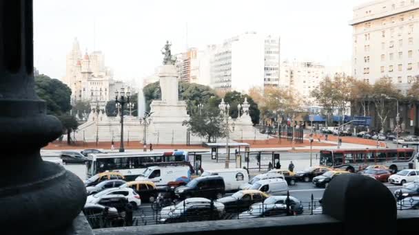 Πλατεία Κογκρέσου Μπουένος Άιρες Αργεντινή — Αρχείο Βίντεο
