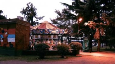Calesita (Merry-Go-Round) Buenos Aires, Arjantin A Public Park in. 