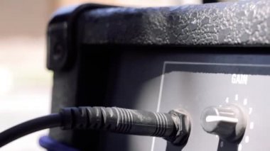 Erkek El Gitar Amplifikatör için Jack Kablo Fiş. Close.