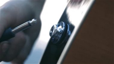 Erkek El Fiş kablo jack Elektrik Gitar. Close.