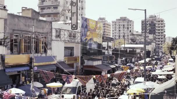 Bolivya Festivali Buenos Aires Arjantin — Stok video