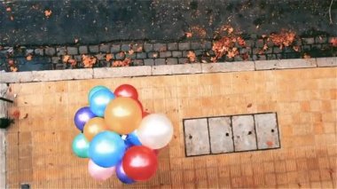 Renkli Helyum Balonları, Çocuk Bayramı.