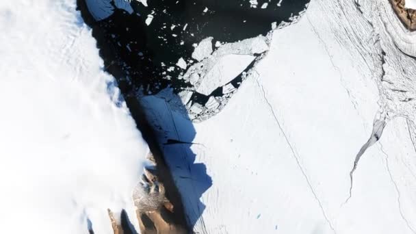 Glaciar Desde Espacio Elementos Esta Imagen Amueblado Por Nasa — Vídeos de Stock