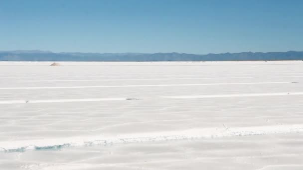 Salinas Grandes Jujuy Province Argentina Bölgesindeki Salt Flats — Stok video