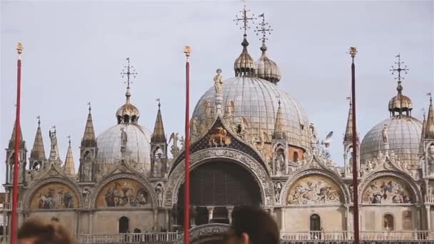 Basilica San Marco Szent Márk Székesegyház Velence Olaszország — Stock videók