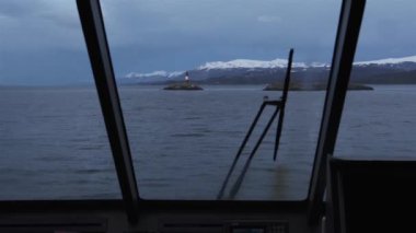 Ushuaia, Tierra del Fuego Eyaleti / Arjantin - 09 09: 2019: Beagle Channel 'da Turist Seyahati. 