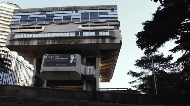 Biblioteca Nacional Edifício Biblioteca Nacional Recoleta Buenos Aires Argentina — Vídeo de Stock