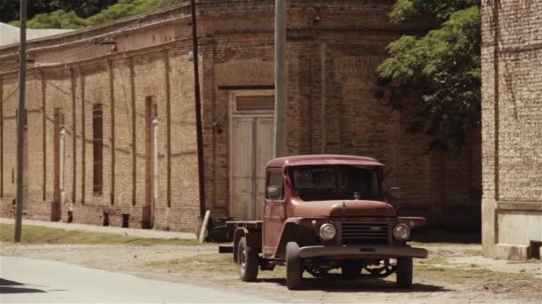 Buenos Aires Province Argentine 2020 Vieux Camion Vintage Garé Dans — Video