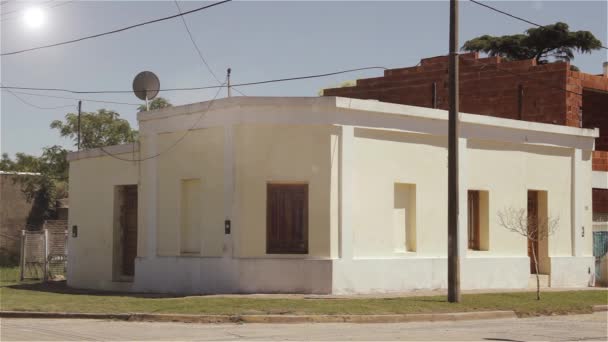 Buenos Aires Province Argentine 2020 Une Vieille Maison Jaune Dans — Video