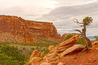 Fırtına bulutları Mesa Colorado ulusal anıt Colorado içinde gelecek