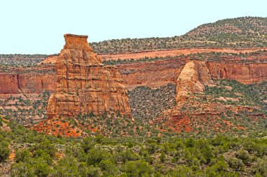 Kurak Batı Colorado ulusal anıt Colorado'vadide uzaktan
