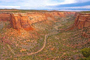 Uzaktan Ute Canyon Batı Colorado ulusal anıt Colorado '