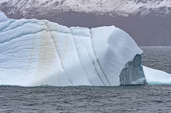 Détails Iceberg Eau Douce Long Une Côte Éloignée Groenland Long — Photo