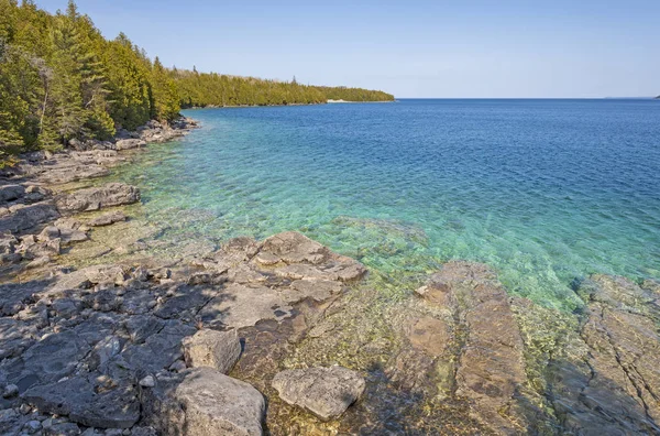 Lilla Dunks Bay Georgian Bay Lake Huron Bruce Halvön Nationalpark — Stockfoto