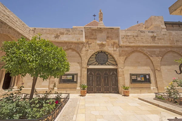 Fuera Iglesia Católica Natividad Belén Cisjordania Palestina Israel — Foto de Stock