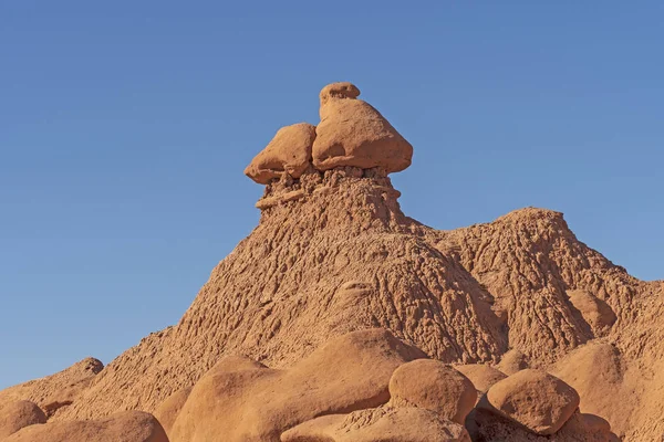 Nos Skřety Zemi Červené Skály Goblin Valley State Park Utahu — Stock fotografie