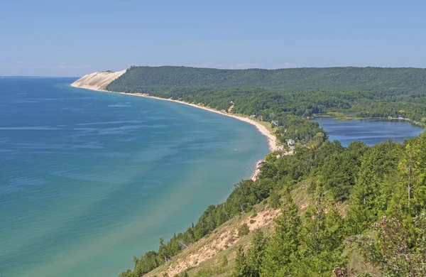 Tengerparti Homok Dűne Vista Alvó Medve Dunes Nemzeti Lakeshore Michigan — Stock Fotó