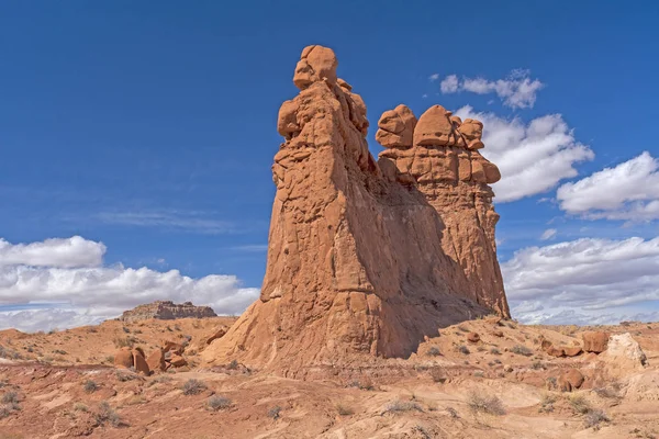 Sidovy Sandsten Monolit Tre Systrarna Goblin Valley State Park Utah — Stockfoto