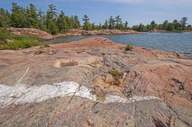 Killarney Provincial Park Ontario Gölü Huron üzerinde büyük göl kıyısında vahşi