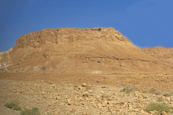イスラエルのマサダ国立公園のマサダの崖 — ストック写真