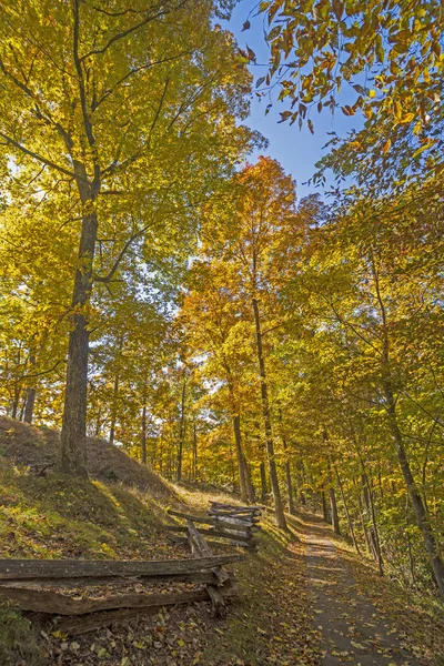 Tiché Horské Stezky Podzim Cumberland Gap Národního Parku Kentucky — Stock fotografie