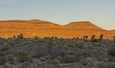 Çöl sırtlarında alpenglow