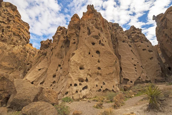 Imponente ingresso a un canyon del deserto — Foto Stock