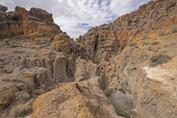 Mirando hacia abajo en el desierto Chasm —  Fotos de Stock