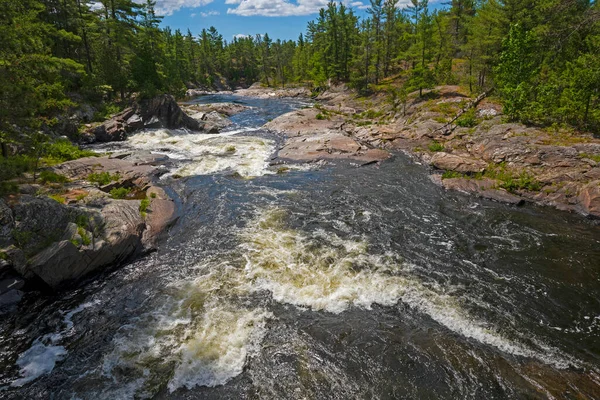 Águas Correntes Canhão Escudo Canadense Chutes Provincial Park Ontário Canadá — Fotografia de Stock