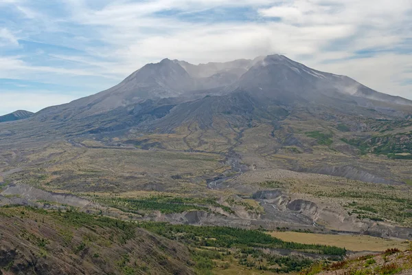 Helens Mattinata Haze Mount Helens Volcanic National Monument Washington — Foto Stock
