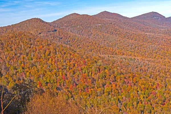 Colores Otoño Los Apalaches Largo Del Blue Ridge Parkway Carolina — Foto de Stock