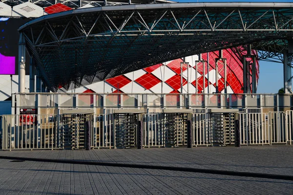 Moskau Russland Mai 2018 Drehkreuze Eingang Zur Eröffnungsarena Otkritie Arena — Stockfoto