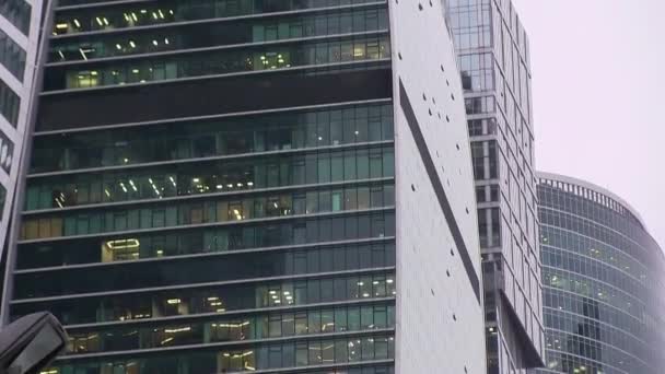 Kantoren Business Complex Rijk Hoogbouw Imperia Tower Verdiepingen Tellende Wolkenkrabber — Stockvideo